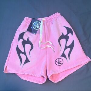 Hellstar Flame Shorts ‘Pink’